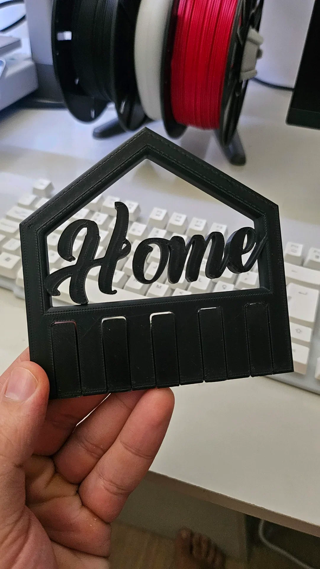Keys Holder with Folding Hooks (حامل مفاتيح مع خطافات قابلة للطي) | متجر Ibda3D الجزائر